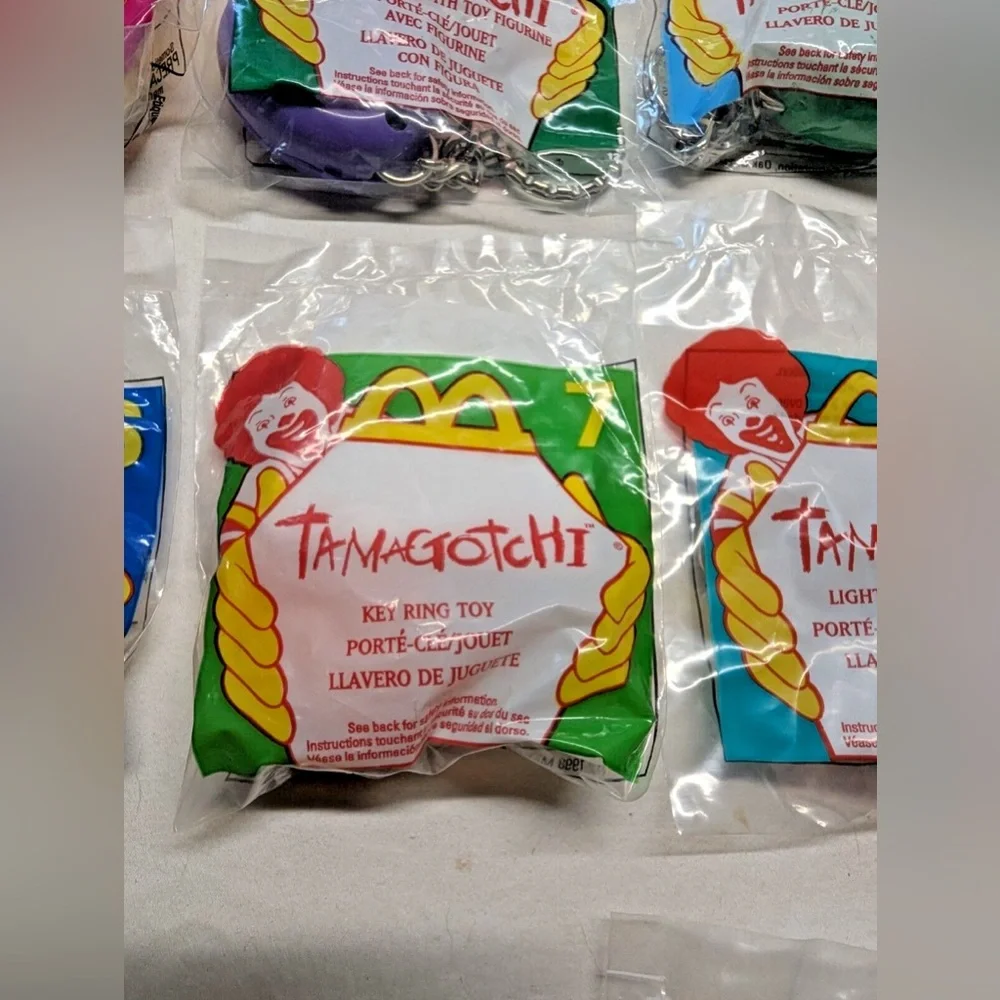 1998 TAMAGOTCHI KEYCHAIN MCDONALDS HAPPY MEAL TOYS 1-8 Bundle - Picture 10 of 11
